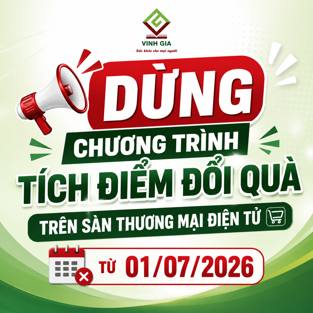 THÔNG BÁO VỀ CHƯƠNG TRÌNH TÍCH ĐIỂM ĐỔI QUÀ TRÊN SÀN THƯƠNG MẠI ĐIỆN TỬ